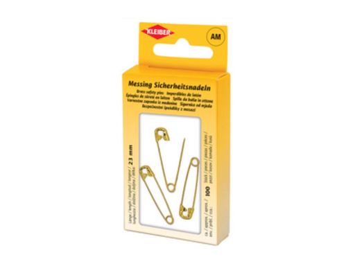 [KAN-71025] Veiligheidsspeld Kleiber L 23mm messing koper (100)