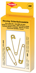 [KAN-71025] Veiligheidsspeld Kleiber L 23mm messing koper (100)