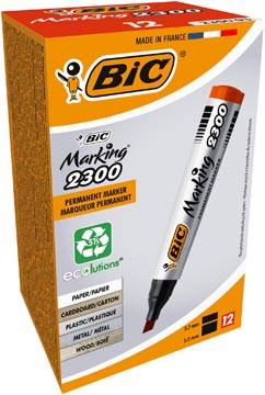 [TIM-8209243] Permanent marker Bic Marking 2300 ECOlutions rood (12)