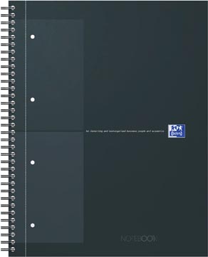 [TIM-191148] Notitieboek Oxford International Notebook Actie 30 jaar karton A4+ 160blz geruit 5mm zwart