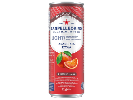 [TIM-55964] Limonade San Pellegrino Aranciata Rossa light sleek blik 33cl (6)