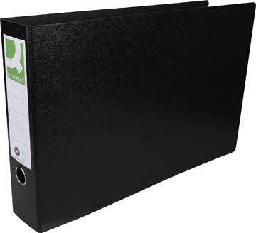 [TIM-KF12049] Ordner Q-Connect karton A3 liggend rug 80mm zelfklevend rugetiket zwart