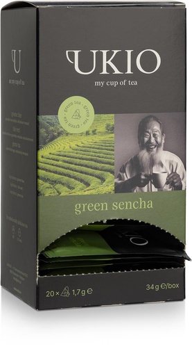 [TIM-UBGREEN] Thee UKIO groene thee Sencha individueel verpakt (20)