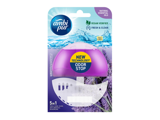 [TIM-806478] Toiletblokje Ambi Pur 5 in 1 lavendel en rozemarijn