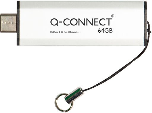 [TIM-KF14117] USB-stick Q-Connect USB-C 3.2 Gen1 64GB zilver