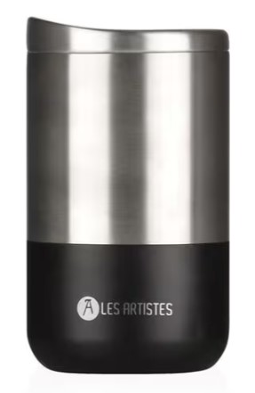 [CAT-A2370] Thermosbeker Les Artistes Paris reisbeker 350ml Split Black metaal-zwart