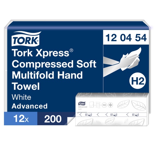 [OND-120454] Handdoeken Tork Xpress Compressed Soft Multifold Advanced H2 2-laags 200vel (12)