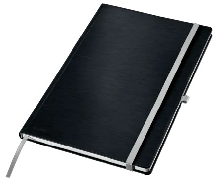 [ESS-44761094] Notitieboek Leitz Style karton A4 harde kaft geruit zwart