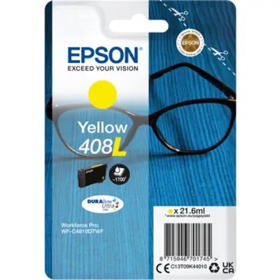 [EPS-T09K44010] Cartridge Epson inkjet 408XL Durabrite HC T09K 1700pag YEL