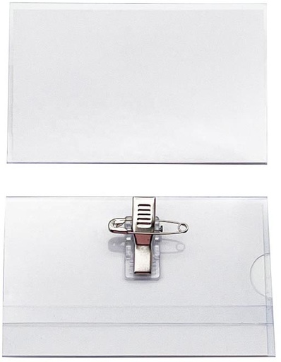 [TIM-92551] Badge met combiklem 58x90mm (50)