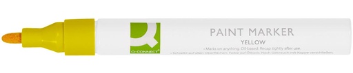 [TIM-KF14462] Paintmarker Q-Connect ronde punt 2-3mm op oliebasis geel