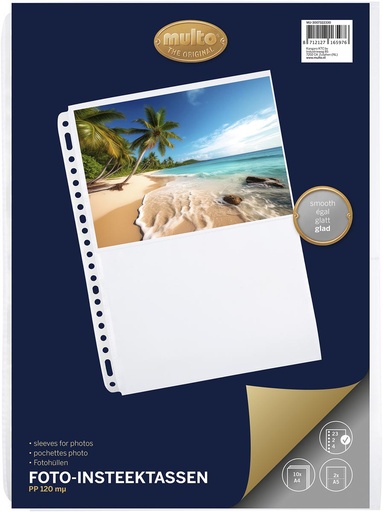 [TIM-3732233] Showtas Multo PP A4 120micron 23-gaats met 2 A5 vakken voor foto's transparant (10)