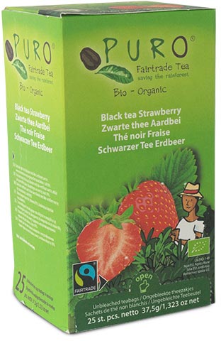 [TIM-550641] Thee Puro Bio Aardbei zwarte thee fairtrade (25)