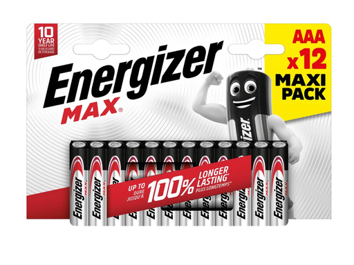 [TIM-3803108] Batterijen Energizer Max AAA (12)