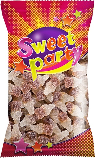 [TIM-140077] Snoep Sweet Party zure cola flesjes zakje 75g