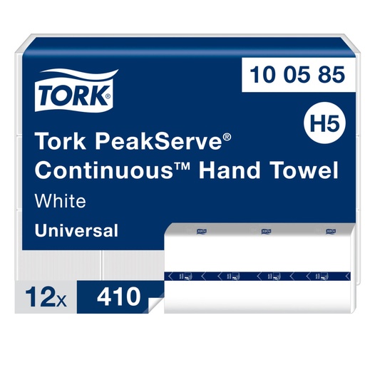 [OND-100585] Handdoeken Tork PeakServe continue universal H5 1-laags 410vel (12) - FSC mix credit 