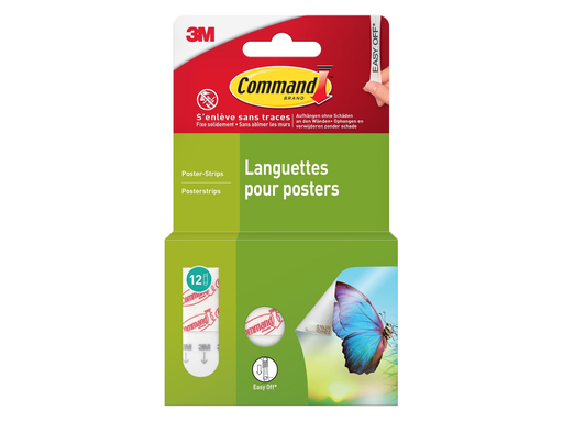 [TIM-1702412] Posterstrip Command small draagvermogen 225 gram wit (12)