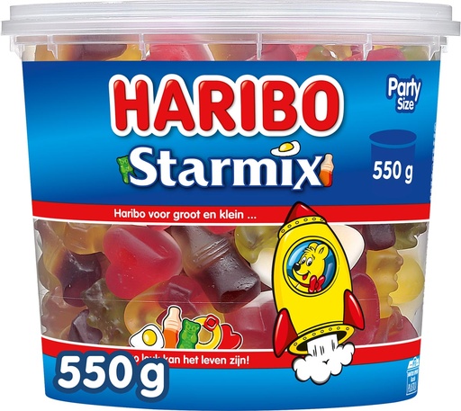 [TIM-363460] Snoepgoed Star mix Haribo emmer van 550 g