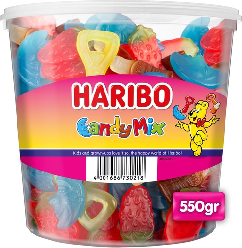 [TIM-410040] Snoepgoed Haribo  candy mix emmer van 550 g