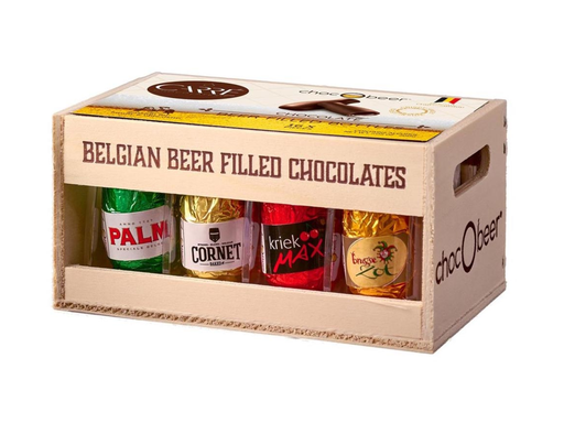 [TIM-38500]  Chocobeer chocolade Carré houten kist van 200 gram