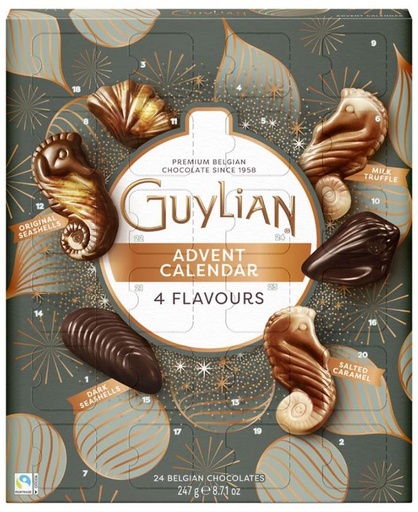 [TIM-56008]  Chocolade adventskalender Guylian doos van 247 gram