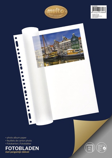 [TIM-601541] Fotopapier Multo  ft A4 23-gaats (20)