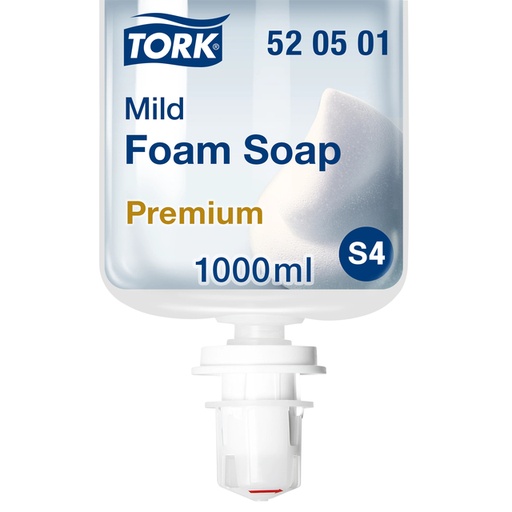 [QUA-520501] Handzeep Tork S4 Premium schuim 1000ml mild 