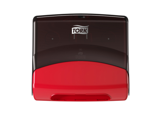 [QUA-654008] Reinigingsdoekdispenser Tork W4 Performance gevouwen rood 