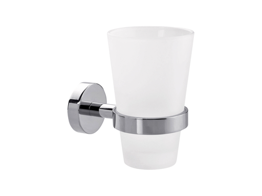 [QUA-40327-00000-00] Bekerhouder tesa® Smooz hoogglans verchroomd metaal zelfklevend