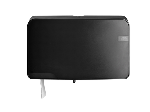 [QUA-441057] Toiletpapierdispenser Quartzline Q5 jumbo klein duo zwart 