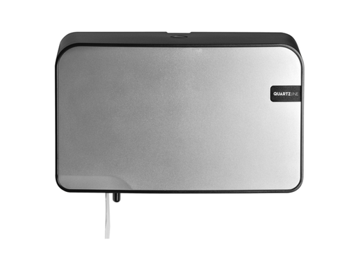 [QUA-441092] Toiletpapierdispenser Quartzline Q2 klein duo zilver 