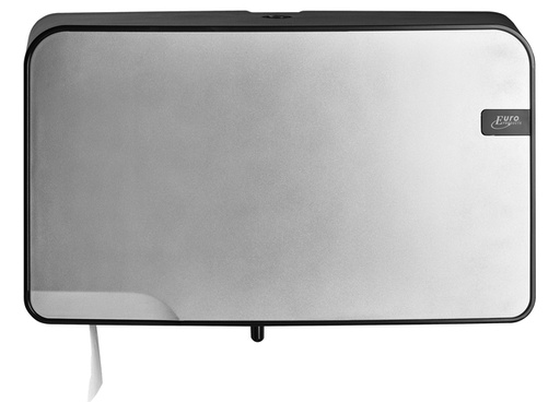 [QUA-441097] Toiletpapierdispenser Quartzline Q5 jumbo klein duo zilver 