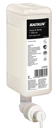 [QUA-47550] Handzeep Katrin Head & Body vloeibaar 1000ml 