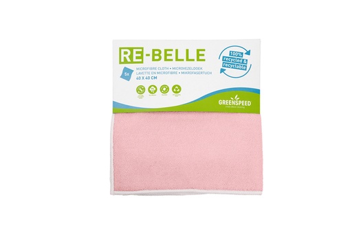 [QUA-3303020] Microvezeldoek Greenspeed Re-belle 40x40cm roze (5)