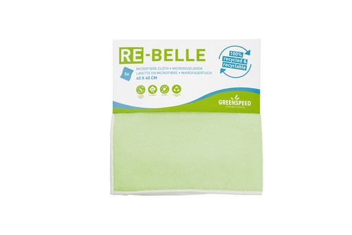 [QUA-3303016] Microvezeldoek Greenspeed Re-belle 40x40cm groen (5)