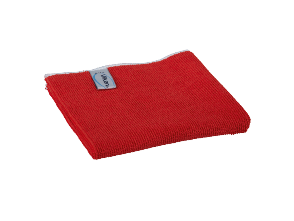 Microvezeldoek Vikan Basic 32x32cm rood