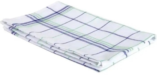 [TIM-9651105] Handdoek Christelle ft 50 x 70 cm geruit groen blauw (6)