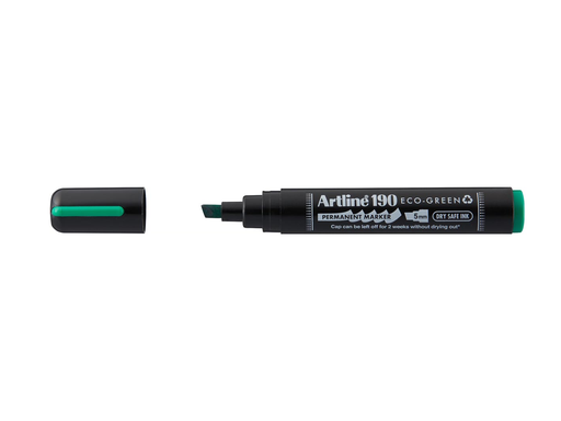 [TIM-660224] Permanent marker Artline Drysafe 190 Eco-Green 2-5 mm schuine punt groen