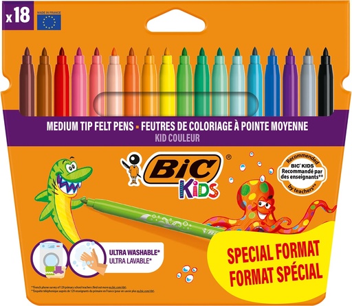 [TIM-9375092] Viltstift Couleur Bic Kids 14 + 4 gratis