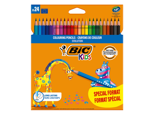 [TIM-9375162] Kleurpotlood Evolution Bic Kids 18 + 6 gratis