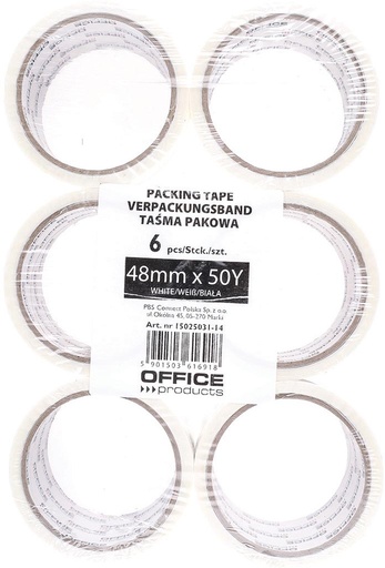 [TIM-P503114] Verpakkingstape OFFICE products ft 48 mm x 46 m wit