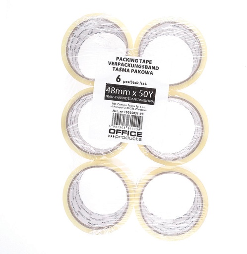 [TIM-P503190] Verpakkingstape OFFICE products ft 48 mm x 46 m transparant