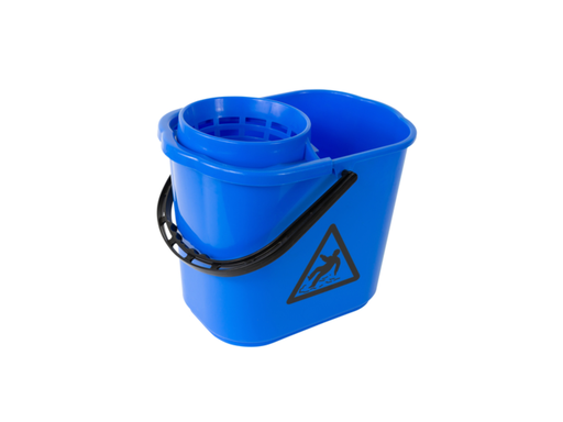 [QUA-160250] Mopemmer spaans Cleaninq met korf 12L blauw
