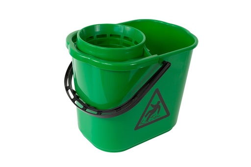 [QUA-160250G] Mopemmer spaans Cleaninq met korf 12L groen