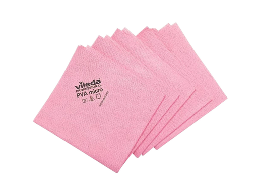 [QUA-V-143591] Microvezeldoeken Vileda Pro rood (5)