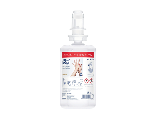 [QUA-424103] Handdesinfectie Tork S4 Premium alcoholgel ongeparfumeerd 1000 ml 