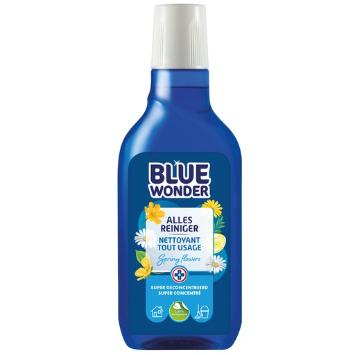 [QUA-7] Allesreiniger Blue Wonder met dop dosering 750ml
