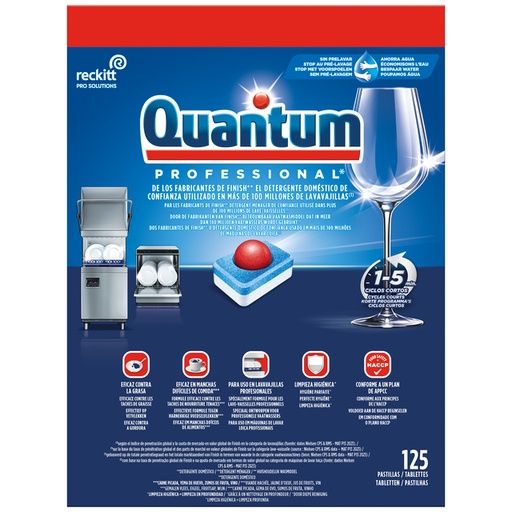 [QUA-3298166] Vaatwastabletten Quantum Pro All-in-one (125)