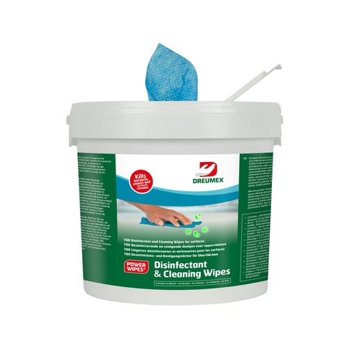[QUA-74707001001] Desinfectiedoekjes Dreumex Disinfectant & Cleaning emmer blauw (700)