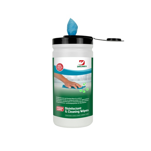 [QUA-74701701001] Desinfectiedoekjes Dreumex Disinfectant & Cleaning bus blauw (170)
